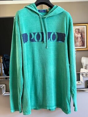 MENS SZ 2XL Jersey Hooded Top! Looks Brand New! Paid $125.00🐎🐎🐎🐎